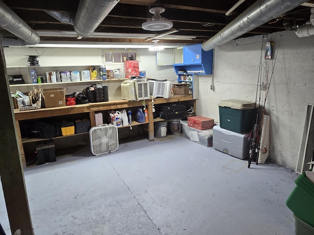 view of storage area