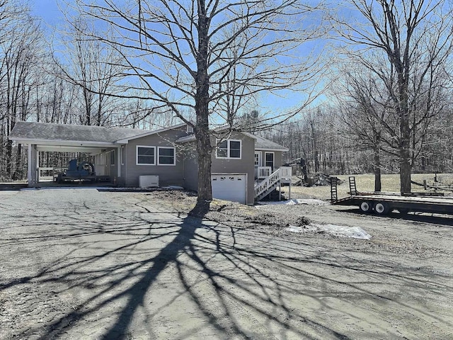 view of front of home featuring an attached garage
