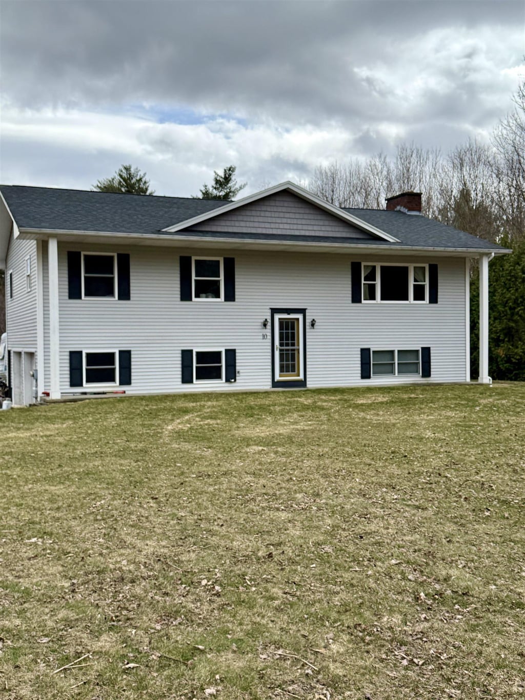 10 Ethan Allen Hwy, Georgia, VT 05468 - rear view of house with a chimney and a yard