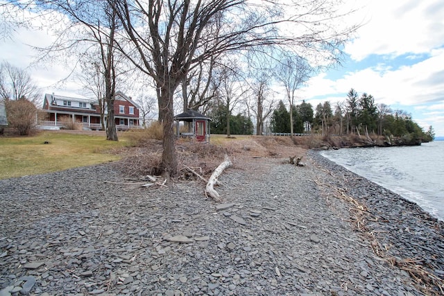 14 Adams Landing Rd, Grand Isle, VT 05458 - view of yard with a gazebo and a water view