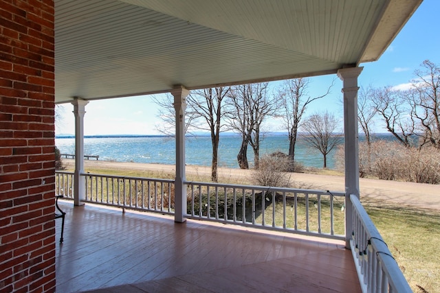 14 Adams Landing Rd, Grand Isle, VT 05458 - wooden terrace with a water view