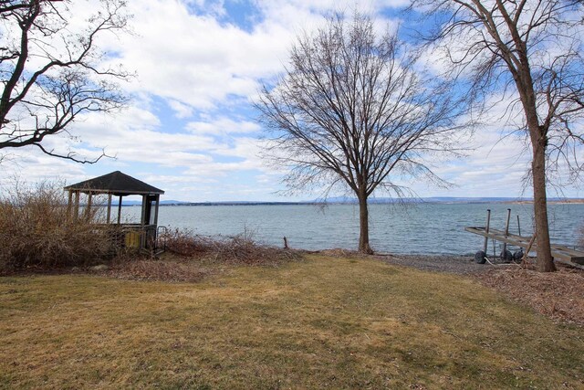 14 Adams Landing Rd, Grand Isle, VT 05458 - water view with a gazebo