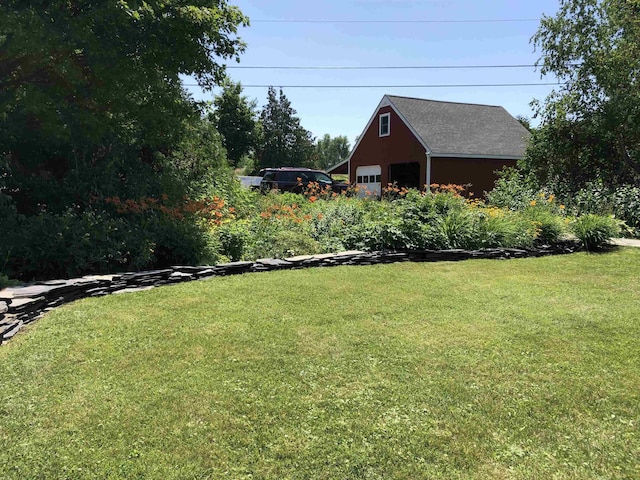 14 Adams Landing Rd, Grand Isle, VT 05458 - view of yard featuring a garage and an outdoor structure