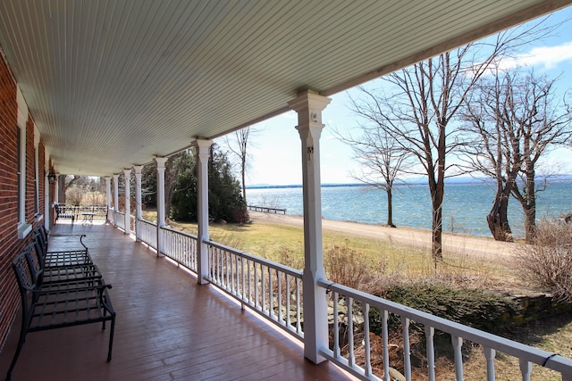 14 Adams Landing Rd, Grand Isle, VT 05458 - deck featuring a water view