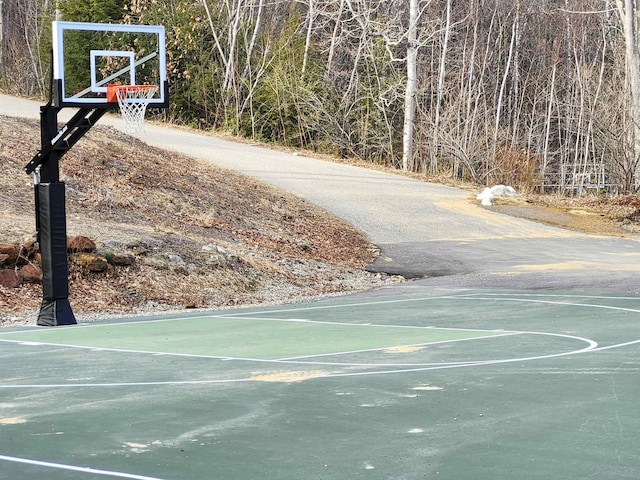 view of basketball court with community basketball court