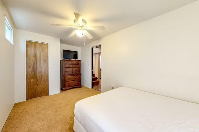18 Crow Ln, Conway, NH 03818 - bedroom with light colored carpet and ceiling fan