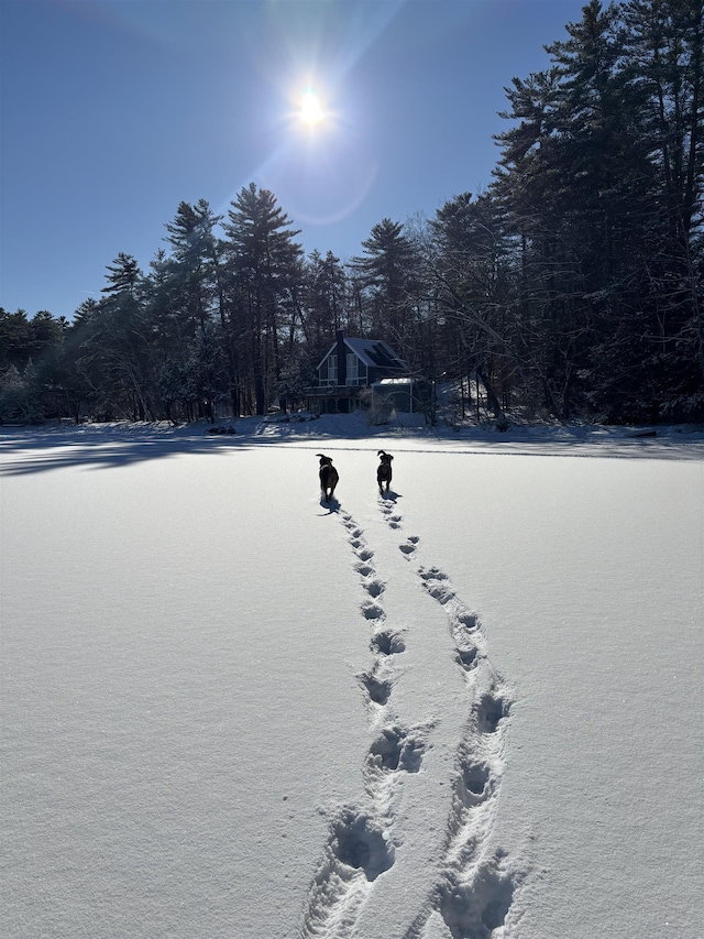 18 Crow Ln, Conway, NH 03818 - view of yard layered in snow