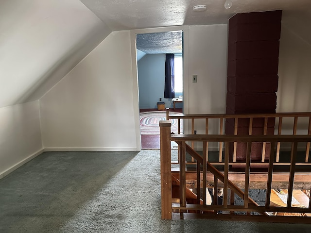 107 Ainsworth Rd, Woodbury, VT 05681 - additional living space featuring vaulted ceiling, carpet, and baseboards