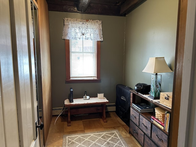 107 Ainsworth Rd, Woodbury, VT 05681 - sitting room with baseboard heating