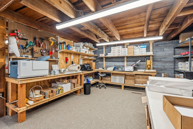 view of storage room