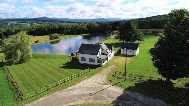 849 Mount Bess Rd, Charleston, VT 05872 - bird's eye view featuring a water view, a view of trees, and a rural view