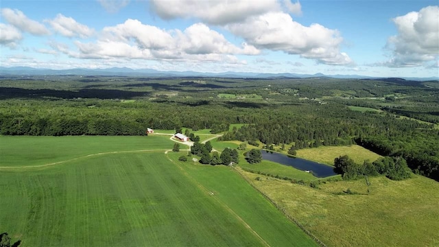 849 Mount Bess Rd, Charleston, VT 05872 - drone / aerial view with a mountain view
