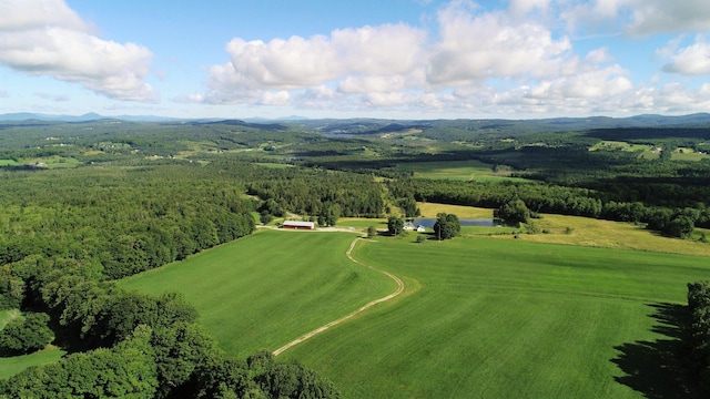 849 Mount Bess Rd, Charleston, VT 05872 - aerial view with a mountain view and a forest view