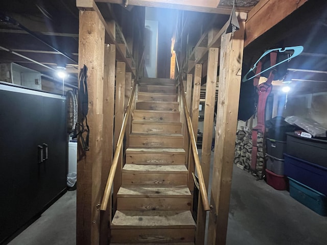 view of stairway