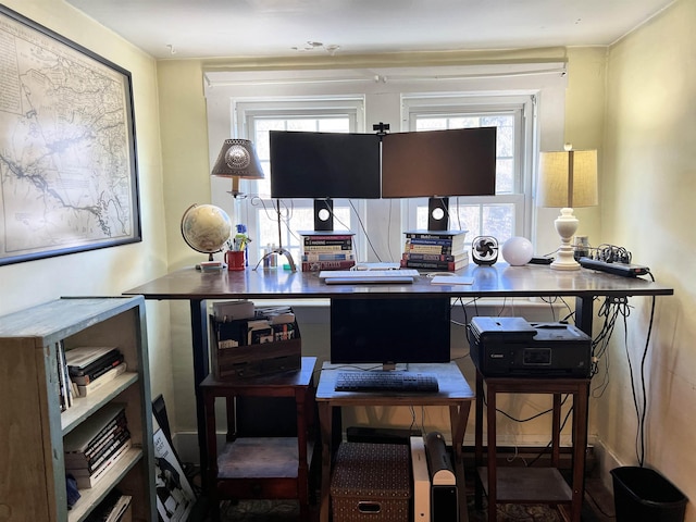 view of home office