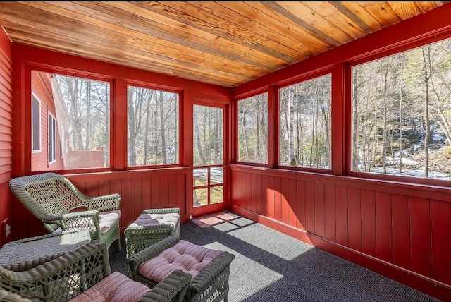 view of sunroom / solarium
