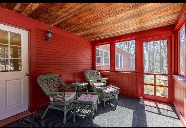 sunroom featuring a healthy amount of sunlight