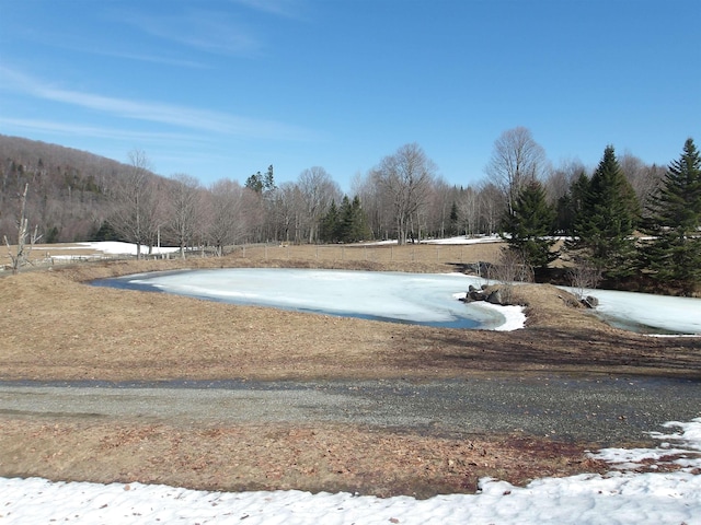 surrounding community with a wooded view