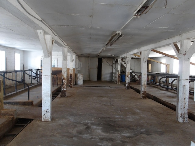 view of below grade area