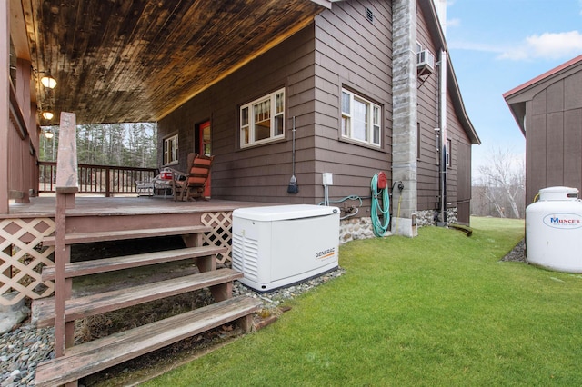view of home's exterior featuring a lawn