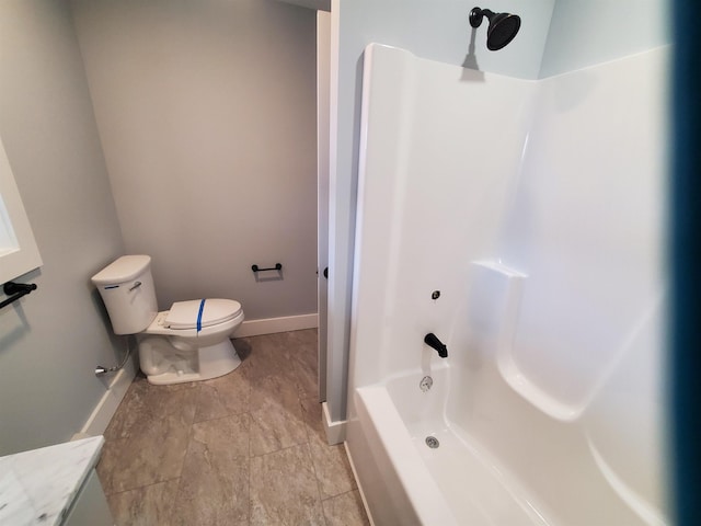 1761 US Route 2, East Montpelier, VT 05651 - bathroom with baseboards, toilet, and shower / washtub combination