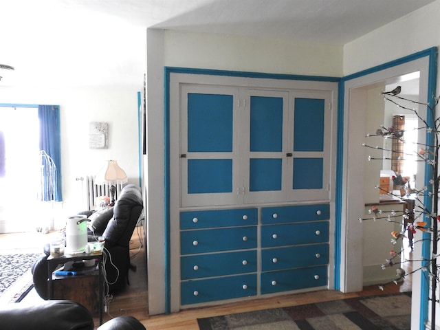 interior space featuring wood finished floors