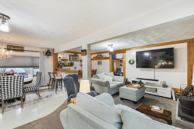 117A Chases Grove Rd, Derry, NH 03038 - living room with a chandelier