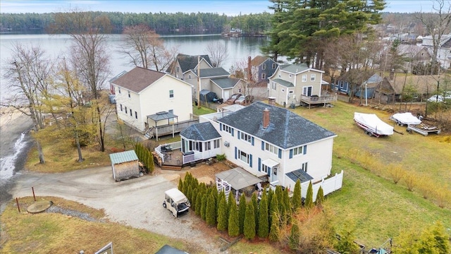 117A Chases Grove Rd, Derry, NH 03038 - bird's eye view featuring a residential view and a water view