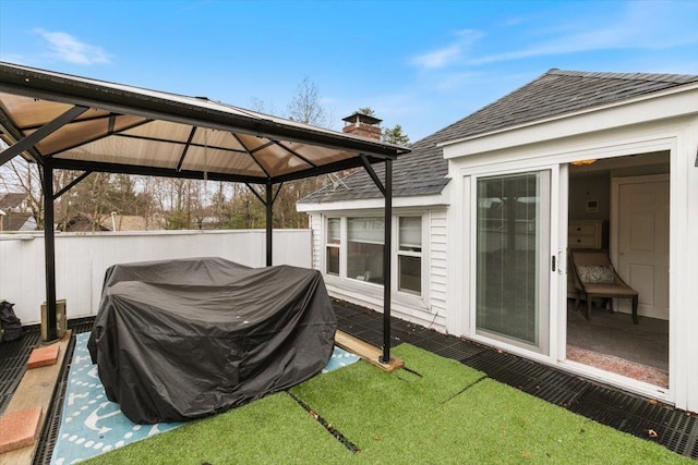 117A Chases Grove Rd, Derry, NH 03038 - view of patio with a gazebo and area for grilling