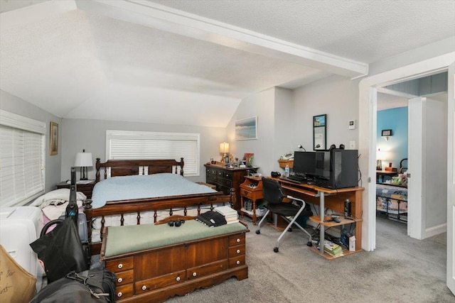 117A Chases Grove Rd, Derry, NH 03038 - carpeted bedroom featuring vaulted ceiling and a textured ceiling
