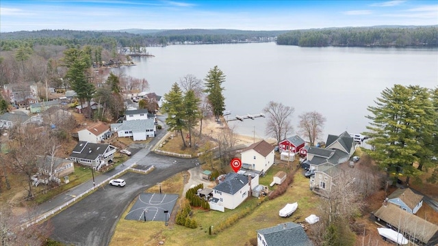 117A Chases Grove Rd, Derry, NH 03038 - aerial view featuring a water view, a residential view, and a forest view