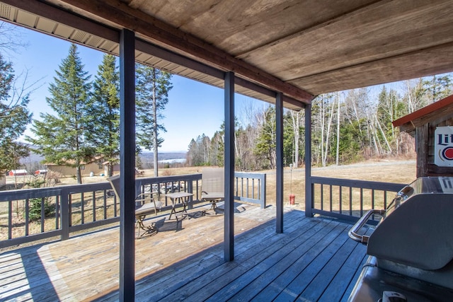 195 Curtis Rd, Morgan, VT 05853 - view of wooden deck