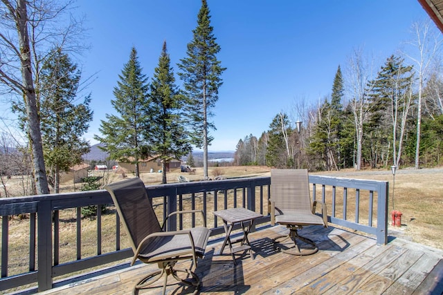 195 Curtis Rd, Morgan, VT 05853 - view of wooden deck