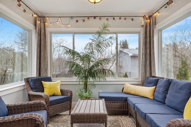 sunroom featuring a healthy amount of sunlight