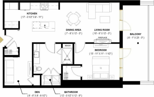 125 Cambrian Way Unit 611, Burlington, VT 05401 - view of home floor plan