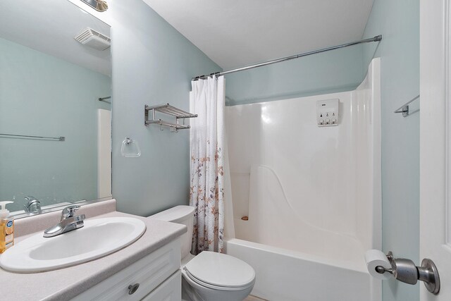 68 Barrington Ave, Nashua, NH 03062 - full bath featuring visible vents, toilet, shower / bathtub combination with curtain, and vanity