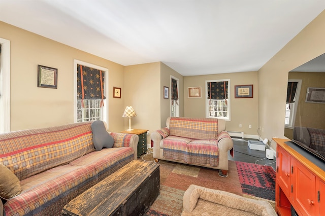 23 Bear Hill Rd, Windham, NH 03087 - living area featuring a baseboard heating unit