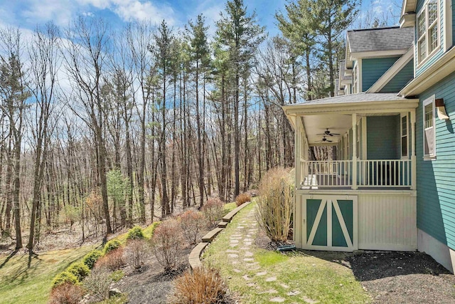 23 Bear Hill Rd, Windham, NH 03087 - view of yard featuring ceiling fan