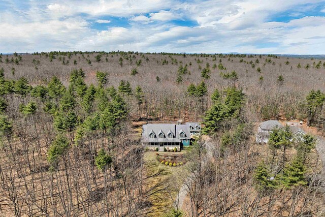 23 Bear Hill Rd, Windham, NH 03087 - view from above of property with a heavily wooded area