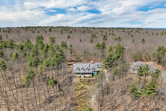 23 Bear Hill Rd, Windham, NH 03087 - view from above of property with a heavily wooded area