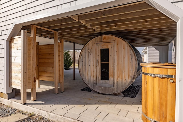 view of outbuilding