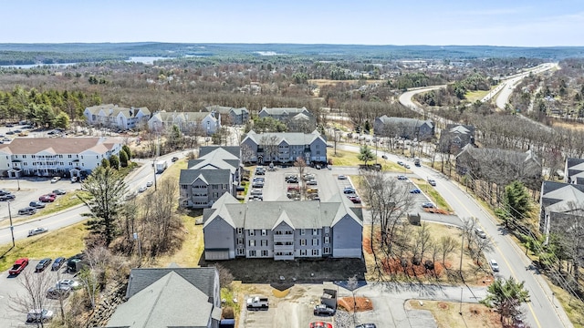 drone / aerial view with a residential view