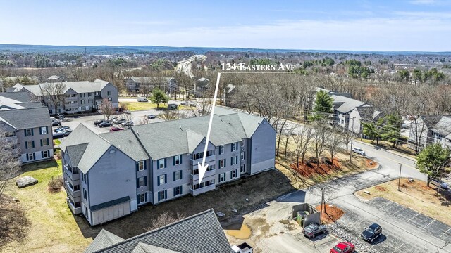 aerial view featuring a residential view