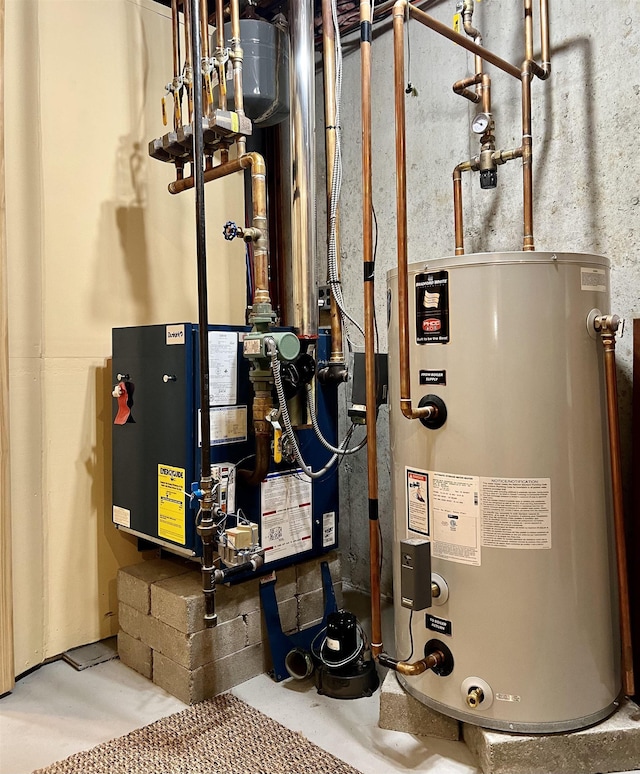 utilities featuring water heater