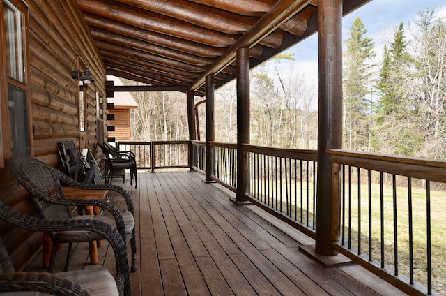view of deck