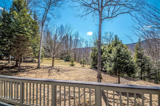 34 Ridge Rd, Jackson, NH 03846 - deck with a mountain view