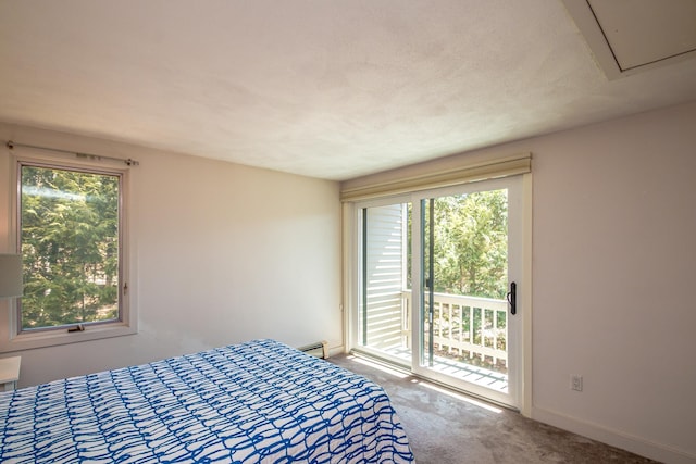 34 Ridge Rd, Jackson, NH 03846 - carpeted bedroom with access to exterior and multiple windows
