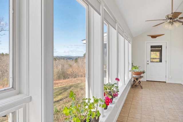 view of sunroom