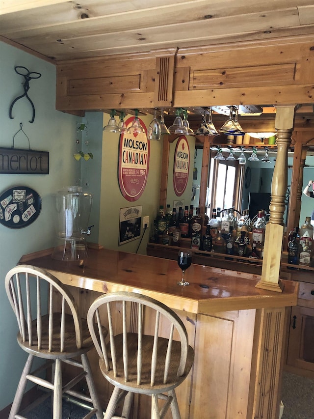 bar with a bar