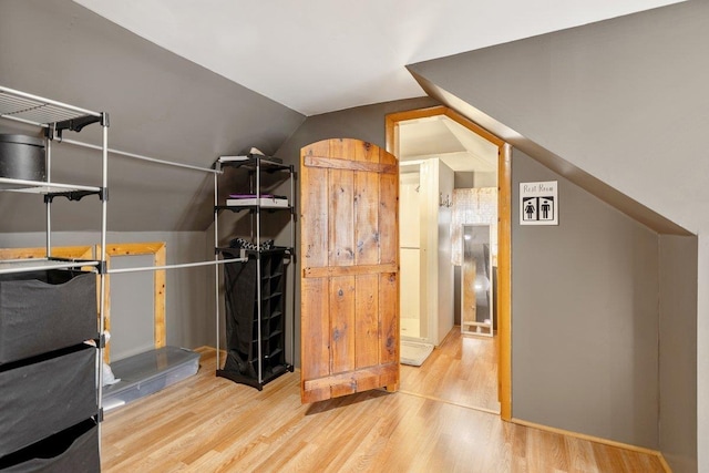 view of storage area